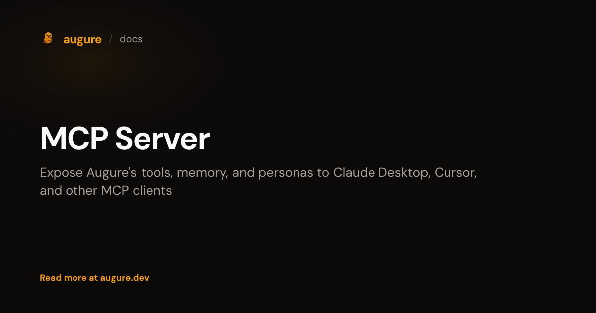 MCP Server | Augure